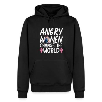 Feminist Womens Rights Female - Männer Premium Bio Hoodie - Schwarz - Vorne - Nico (187cm)