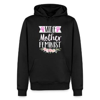 Feminist Womens Rights Female - Männer Premium Bio Hoodie - Schwarz - Vorne - Nico (187cm)
