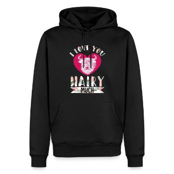 Scottish Highland Cattle Cow - Männer Premium Bio Hoodie - Schwarz - Vorne - Nico (187cm)