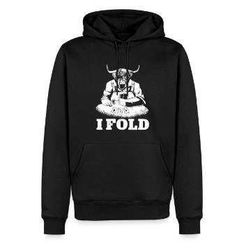 Scottish Highland Cattle Cow - Männer Premium Bio Hoodie - Schwarz - Vorne - Nico (187cm)