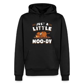 Scottish Highland Cattle Cow - Männer Premium Bio Hoodie - Schwarz - Vorne - Nico (187cm)