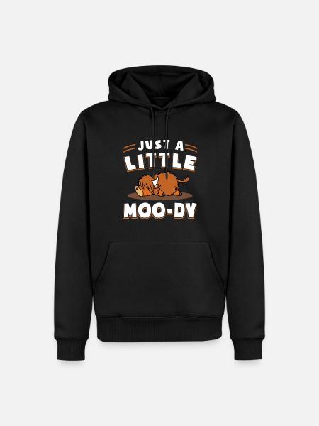 Scottish Highland Cattle Cow - Männer Premium Bio Hoodie - Schwarz