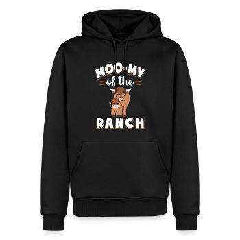 Scottish Highland Cattle Cow - Männer Premium Bio Hoodie - Schwarz - Vorne - Nico (187cm)