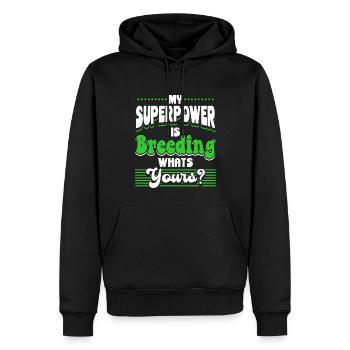 Scottish Highland Cattle Cow - Männer Premium Bio Hoodie - Schwarz - Vorne - Nico (187cm)