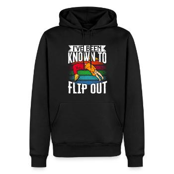 Parkour Freerunning Traceur - Männer Premium Bio Hoodie - Schwarz - Vorne - Nico (187cm)