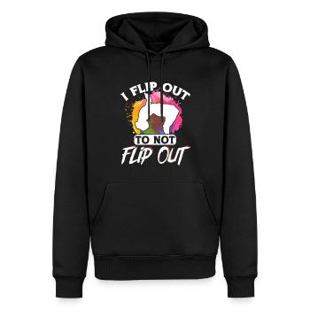 Parkour Freerunning Traceur - Männer Premium Bio Hoodie - Schwarz - Vorne - Nico (187cm)