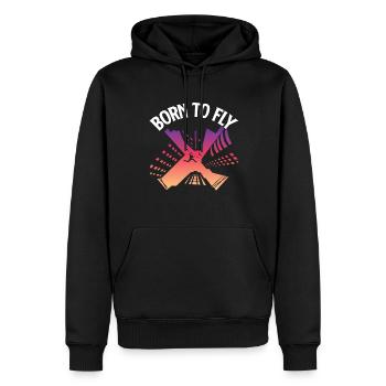 Parkour Freerunning Traceur - Männer Premium Bio Hoodie - Schwarz - Vorne - Nico (187cm)