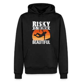 Parkour Freerunning Traceur - Männer Premium Bio Hoodie - Schwarz - Vorne - Nico (187cm)