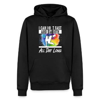 Parkour Freerunning Traceur - Männer Premium Bio Hoodie - Schwarz - Vorne - Nico (187cm)