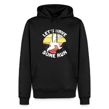 Parkour Freerunning Traceur - Männer Premium Bio Hoodie - Schwarz - Vorne - Nico (187cm)