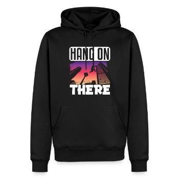 Parkour Freerunning Traceur - Männer Premium Bio Hoodie - Schwarz - Vorne - Nico (187cm)