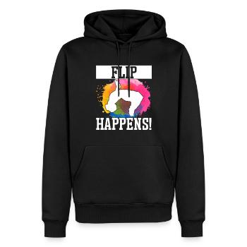 Parkour Freerunning Traceur - Männer Premium Bio Hoodie - Schwarz - Vorne - Nico (187cm)