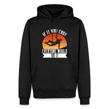 Parkour Freerunning Traceur - Männer Premium Bio Hoodie - Schwarz - Vorne - Nico (187cm)