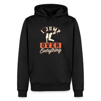 Parkour Freerunning Traceur - Männer Premium Bio Hoodie - Schwarz - Vorne - Nico (187cm)