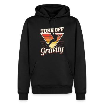Parkour Freerunning Traceur - Männer Premium Bio Hoodie - Schwarz - Vorne - Nico (187cm)