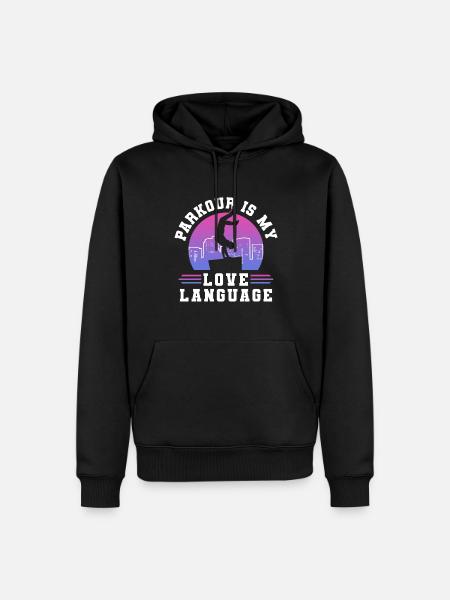 Parkour Freerunning Traceur - Männer Premium Bio Hoodie - Schwarz