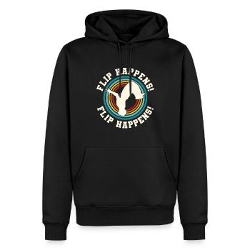 Parkour Freerunning Traceur - Männer Premium Bio Hoodie - Schwarz - Vorne - Nico (187cm)