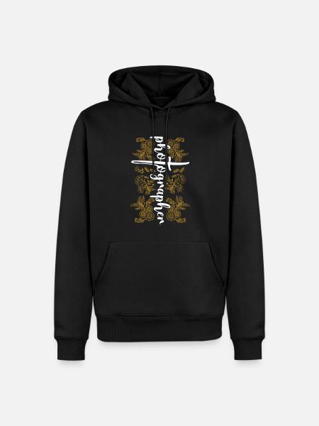Photography Camera Lens - Männer Premium Bio Hoodie - Schwarz