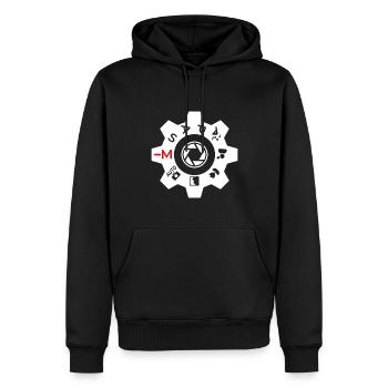 Photography Camera Lens Focus Lens - Männer Premium Bio Hoodie - Schwarz - Vorne - Nico (187cm)