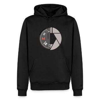 Photography Camera Lens Focus Lens - Männer Premium Bio Hoodie - Schwarz - Vorne - Nico (187cm)