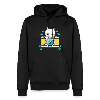 Photography Camera Lens - Männer Premium Bio Hoodie - Schwarz - Vorne - Nico (187cm)