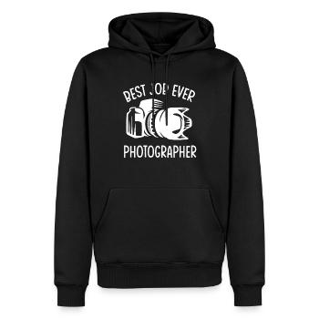 Photography Camera Lens Best Job - Männer Premium Bio Hoodie - Schwarz - Vorne - Nico (187cm)
