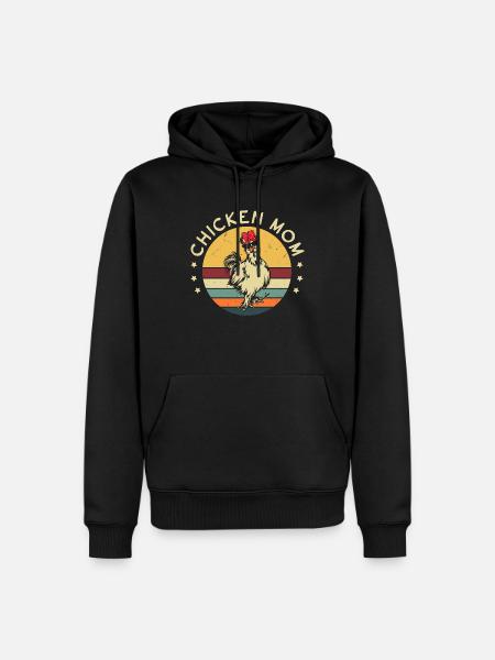 Chicken Mom - Men’s Premium Organic Hoodie - black
