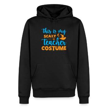 Das ist mein gruseliges Lehrerkostüm Humor Halloween - Männer Premium Bio Hoodie - Schwarz - Vorne - Nico (187cm)