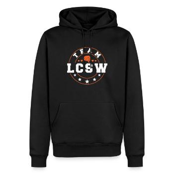 School Social Work Month Team Lcsw - Männer Premium Bio Hoodie - Schwarz - Vorne - Nico (187cm)