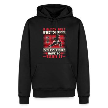 Karate Belt Gi Uniform A Black - Männer Premium Bio Hoodie - Schwarz - Vorne - Nico (187cm)