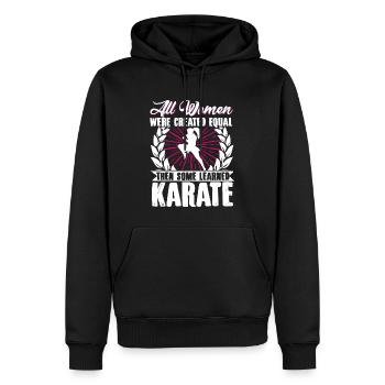 Karate Black Belt Gi Uniform All - Männer Premium Bio Hoodie - Schwarz - Vorne - Nico (187cm)