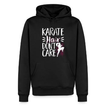 Karate Black Belt Gi Uniform - Männer Premium Bio Hoodie - Schwarz - Vorne - Nico (187cm)