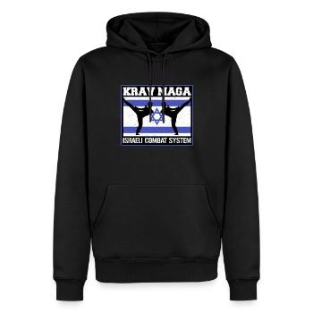 Krav Maga Apparel Israeli Self - Men’s Premium Organic Hoodie - black - Front - Nico (187cm)