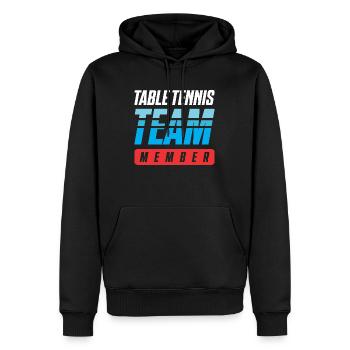 Table Tennis Team - Männer Premium Bio Hoodie - Schwarz - Vorne - Nico (187cm)