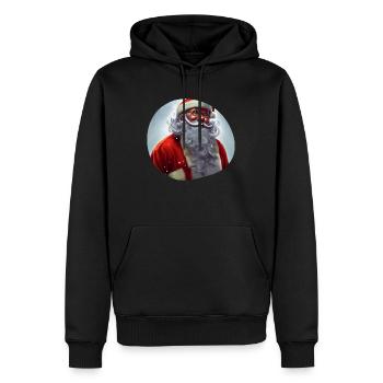 Santa Claus - Men’s Premium Organic Hoodie - black - Front - Nico (187cm)