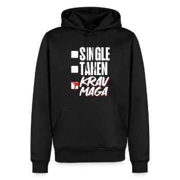 Krav Maga Apparel Israélien Self - Sweat à capuche Premium bio Homme - noir - Devant - Nico (187cm)