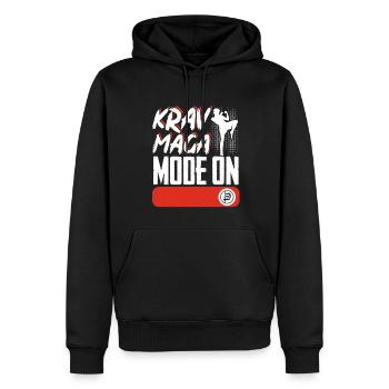 Krav Maga Apparel Israélien Self - Sweat à capuche Premium bio Homme - noir - Devant - Nico (187cm)