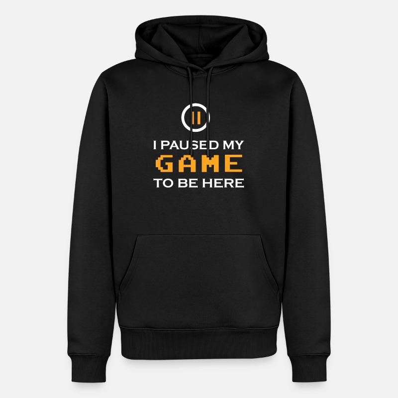Jeu PC de jeu - Sweat à capuche Premium bio Homme - noir