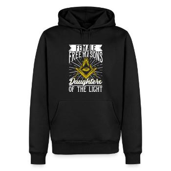 Masonic Freemasonry Fraternal - Männer Premium Bio Hoodie - Schwarz - Vorne - Nico (187cm)