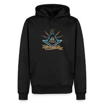 Masonic Freemasonry Fraternal - Männer Premium Bio Hoodie - Schwarz - Vorne - Nico (187cm)
