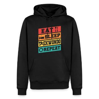 TKD Korean Martial Arts Tae Kwon - Männer Premium Bio Hoodie - Schwarz - Vorne - Nico (187cm)