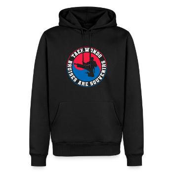 TKD Korean Martial Arts Tae Kwon - Männer Premium Bio Hoodie - Schwarz - Vorne - Nico (187cm)
