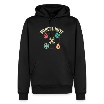 HVACOLOGIST AC Tech Installer HVAC Technician - Männer Premium Bio Hoodie - Schwarz - Vorne - Nico (187cm)