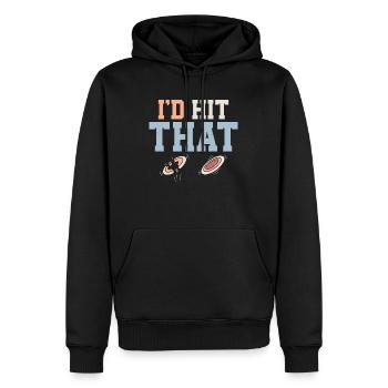 I'd Hit That Trapshooting ClaySkeet Shooting - Männer Premium Bio Hoodie - Schwarz - Vorne - Nico (187cm)