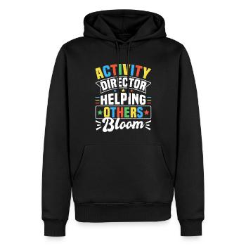 Awesome Activity Director - Männer Premium Bio Hoodie - Schwarz - Vorne - Nico (187cm)