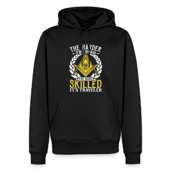 Masonic Freemasonry Fraternal - Männer Premium Bio Hoodie - Schwarz - Vorne - Nico (187cm)