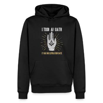 Masonic Freemasonry Fraternal - Männer Premium Bio Hoodie - Schwarz - Vorne - Nico (187cm)