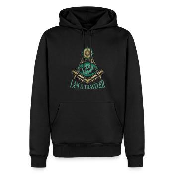 Masonic Freemasonry Fraternal - Männer Premium Bio Hoodie - Schwarz - Vorne - Nico (187cm)
