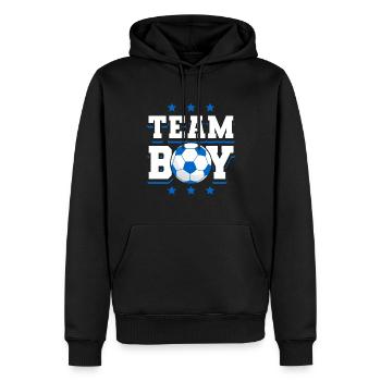 Gender Reveal Babyboy Baby Shower - Männer Premium Bio Hoodie - Schwarz - Vorne - Nico (187cm)