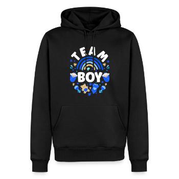 Gender Reveal Babyboy Baby Shower - Männer Premium Bio Hoodie - Schwarz - Vorne - Nico (187cm)